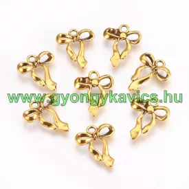Arany Színű Masni Medál Köztes 23x18mm