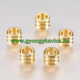   Arany Színű Nemesacél Nyaklánc Karkötő Ékszer Dísz Közdarab Köztes Charm 4,5x5mm