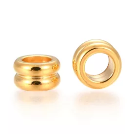   Arany Színű Nemesacél Nyaklánc Karkötő Ékszer Dísz Közdarab Köztes Charm 8x4mm