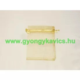 Arany Organza Tüll Díszzacskó Dísztasak 9x12cm