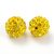 Arany Színű (2) FÜLBEVALÓ ALAP (félig átfúrt) Ékszer Dísz Polymer Polimer Shamballa Strassz Kövekkel 8mm