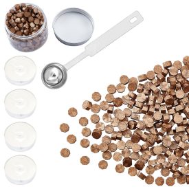   Arany Réz Bronz (32) Viaszpecsét (300db) Készítő Készlet Olvasztó Kanál Teamécses