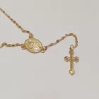 Arany Színű (3) Rózsafüzér 42+7cm