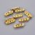 Arany Színű 3 Soros Karkötő Ékszer Dísz Távtartó Köztes Strassz Kövekkel 5x16mm