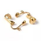 Arany Színű Fülbevaló Klipsz Akasztó Kampó 13x15x7mm