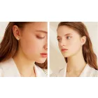 Arany Színű Örvény Fülbevaló Klipsz Akasztó Kampó 14x8mm (1 pár)
