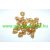 Arany Szív Üveggyöngy 12x8mm