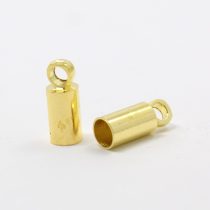 Arany Színű Zsinórvég 9x3,5mm Lyuk: 1,5mm