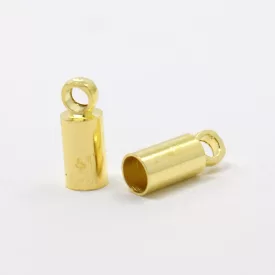 Arany Színű Zsinórvég 9x3,5mm Lyuk: 1,5mm