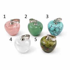 Zöld Aventurin (2/2) Ásvány Alma Medál 19x14mm