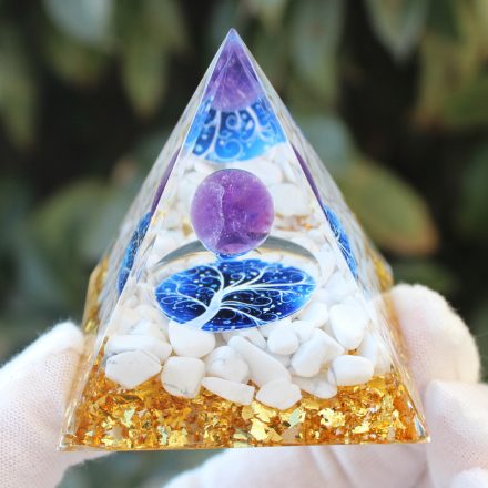 Életfa Ásvány (15) Energetizáló Tértisztító Piramis 5x5cm