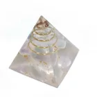 Örvény Spirál (6) Fluorit Ásvány Energetizáló Tértisztító Piramis 3x3cm