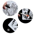 Ásvány Hold Csillag Macska Cica Virág (1) Rajzoló Sablon Stencil 30x30cm