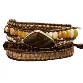   Tigrisszem Ásvány Karkötő ~85cm (+10cm Állítási Lehetőség)