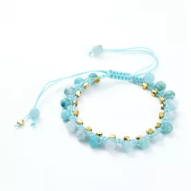 Hemimorfit Ásvány Csúszócsomós Állítható Karkötő