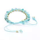 Hemimorfit Ásvány Csúszócsomós Állítható Karkötő