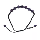 Ametiszt Ásvány Csúszócsomós Állítható Karkötő