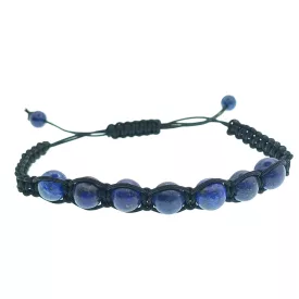   Lápisz Lazuli Lazurit Ásvány Csúszócsomós Állítható Karkötő