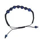 Lápisz Lazuli Lazurit Ásvány Csúszócsomós Állítható Karkötő