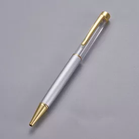   Ezüst Arany Színű Ásványtörmelékkel Tölthető Golyóstoll