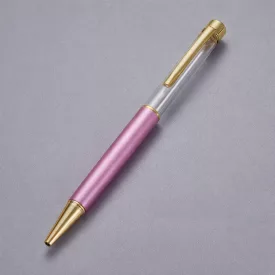   Rózsaszín (2) Arany Színű Ásványtörmelékkel Tölthető Golyóstoll