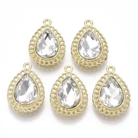 Arany Színű Strasszos Medál 23,5x16,5mm