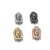 Rózsaarany Színű Cirkónia Strasszos Buddha Budha Közdarab Köztes 14x10mm