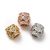 Arany Színű Cirkónia Strasszos Közdarab Köztes Charm 8,5x8mm