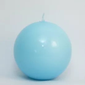 Babakék Gömb Gyertya 8cm