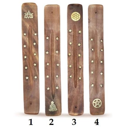 Barna Lótuszvirág (1) Füstölő Tartó Égető Lap