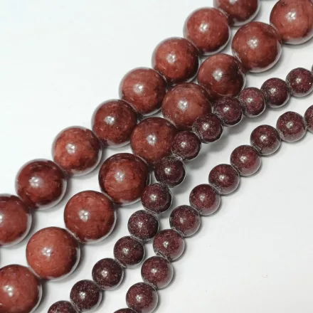 Barna Jade Ásványgyöngy 10mm