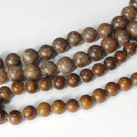 Barna Jade (3) Ásványgyöngy Gyöngyfüzér 8mm