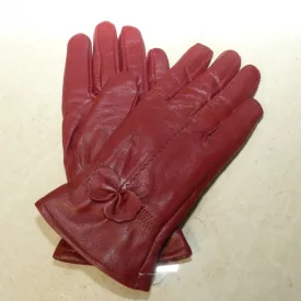Barna Bőr Női Kesztyű