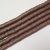 Barna Polymer Korong Heishi Gyöngy Gyöngyfüzér 8x0,5-1mm ~45cm