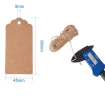Barna Árazócimke Üdvözlőkártya Ékszercimke 95x45mm