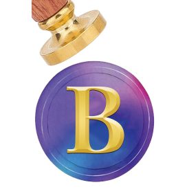  B Betű ABC (679) Viaszpecsétnyomó Pecsét Pecsételő 25mm