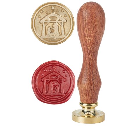 Betlehem Szent Család Kis Jézus Karácsonyi (664) Viaszpecsétnyomó Pecsét Pecsételő 25mm