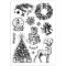   Boldog Karácsonyt (118) Szilikon Pecsét Bélyegző Lenyomat Scrapbook Fotóalbum 160x110mm