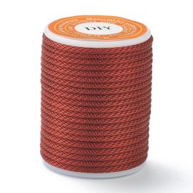   Bordó (211) Fonott Szatén Szál Poliészter Szál Patkányfarok 1.5mm 4m