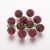 Bordó Színű Nyaklánc Karkötő Ékszer Dísz Polymer Polimer Shamballa Strassz Kövekkel 8mm
