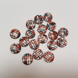 Bőr Hatású (5) Kockás Kaboson 15mm