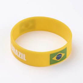 Brazilia Szurkolói Szilikon Karkötő 19-20cm