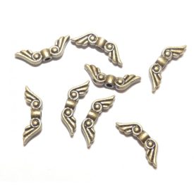   Bronz Színű Angyalszárny Nyaklánc Karkötő Ékszer Dísz Közdarab Köztes 5x16mm