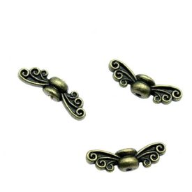   Bronz Színű Angyalszárny Nyaklánc Karkötő Ékszer Dísz Közdarab Köztes 14x4mm