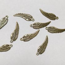 Bronz Színű Angyalszárny Medál 30x9mm