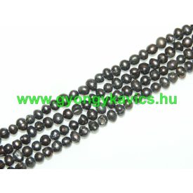 Bronzbarna Kagyló Gyöngy 4-6x4-5mm