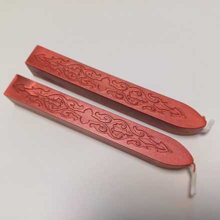 Bronz Réz Bordó Színű (38) Kanócos Viaszrúd Pecsétviasz 9x1,2x1,2cm 