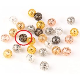   Bronz Színű Nyaklánc Karkötő Ékszer Dísz Közdarab Köztes Charm 9x10mm