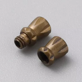   Bronz Színű Csavaros Nyaklánc Karkötő Ékszer Kapocs Zár 11x4,5mm