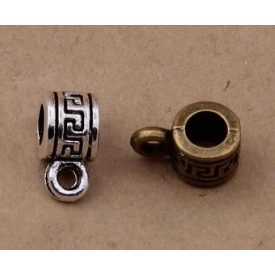   Bronz Színű Görögmintás Medáltartó Nyaklánc Karkötő Ékszer Dísz Közdarab Köztes 6mm